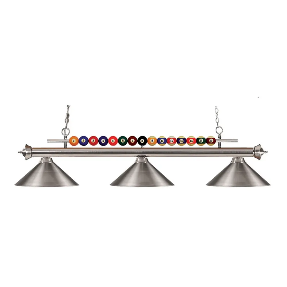 LAMPE SHARK NICKEL BROSSÉ Canada Billiard
