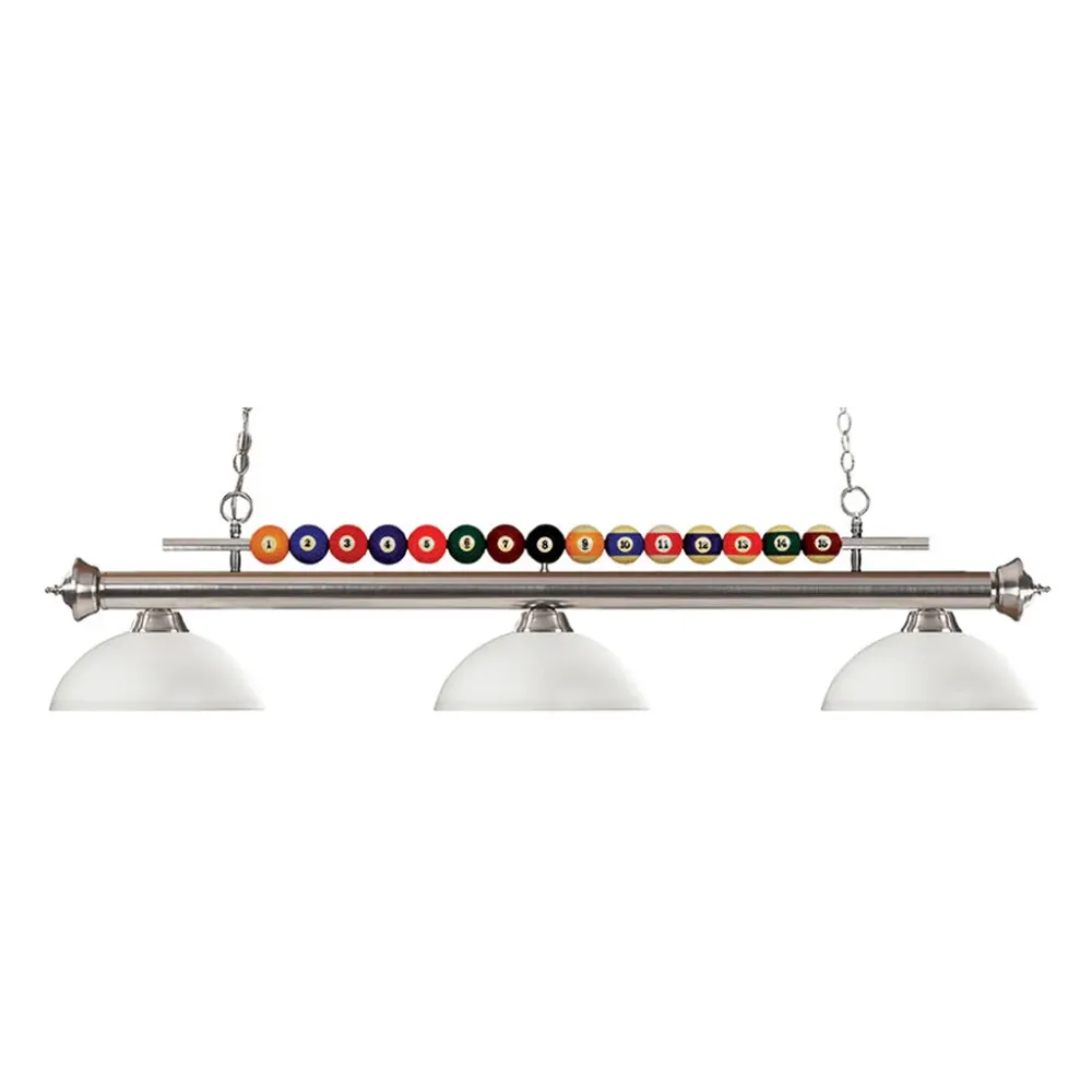 LAMPE SHARK NICKEL BROSSE OPALE Canada Billiard
