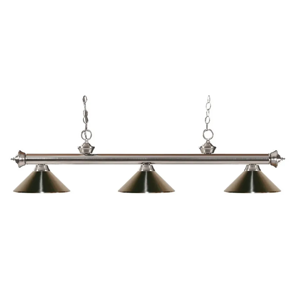 LUMINAIRE RIVIERA NICKEL BROSSÉ Canada Billiard