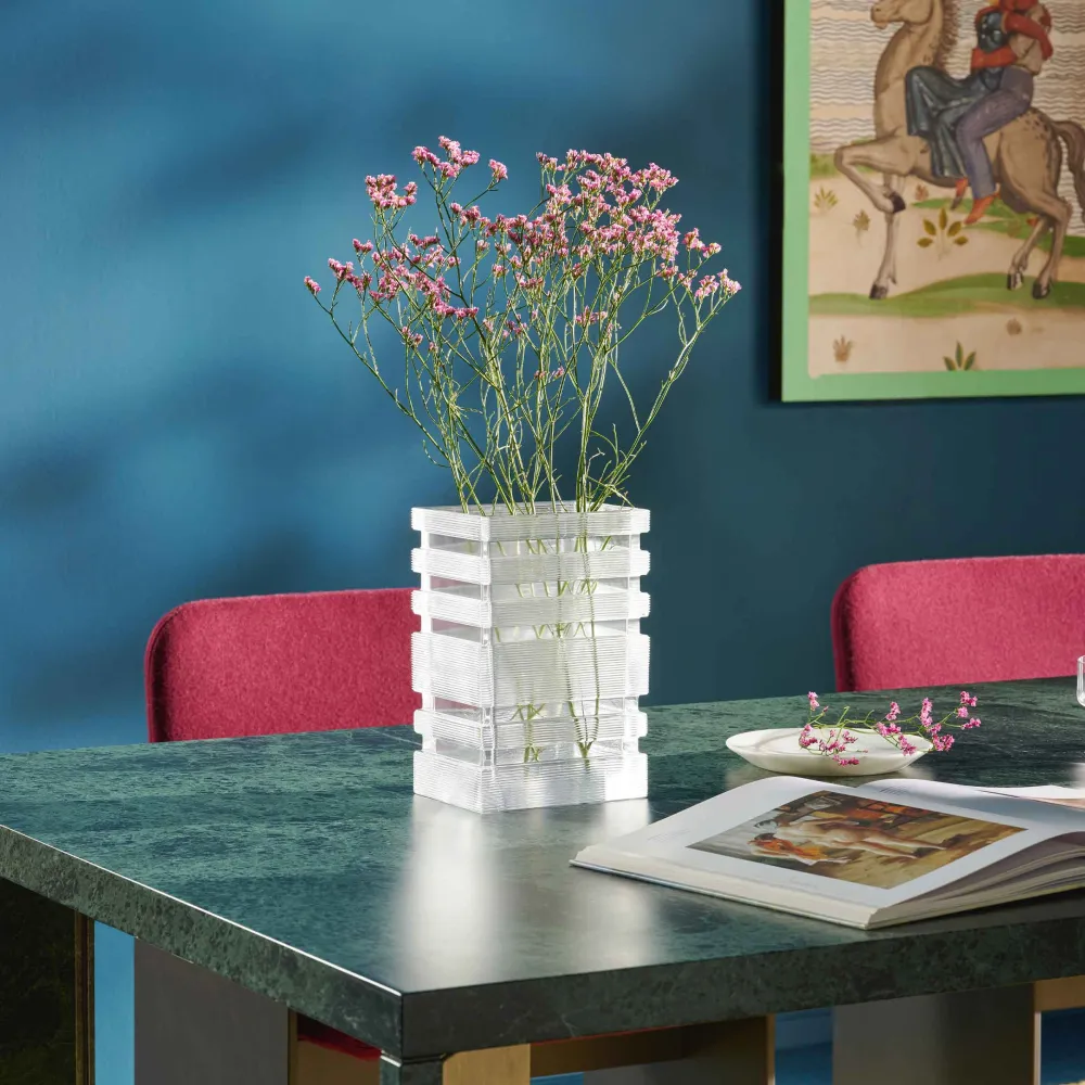 Vase en verre SKYSCRAPER, conçu par Bodil Kjær pour Cassina