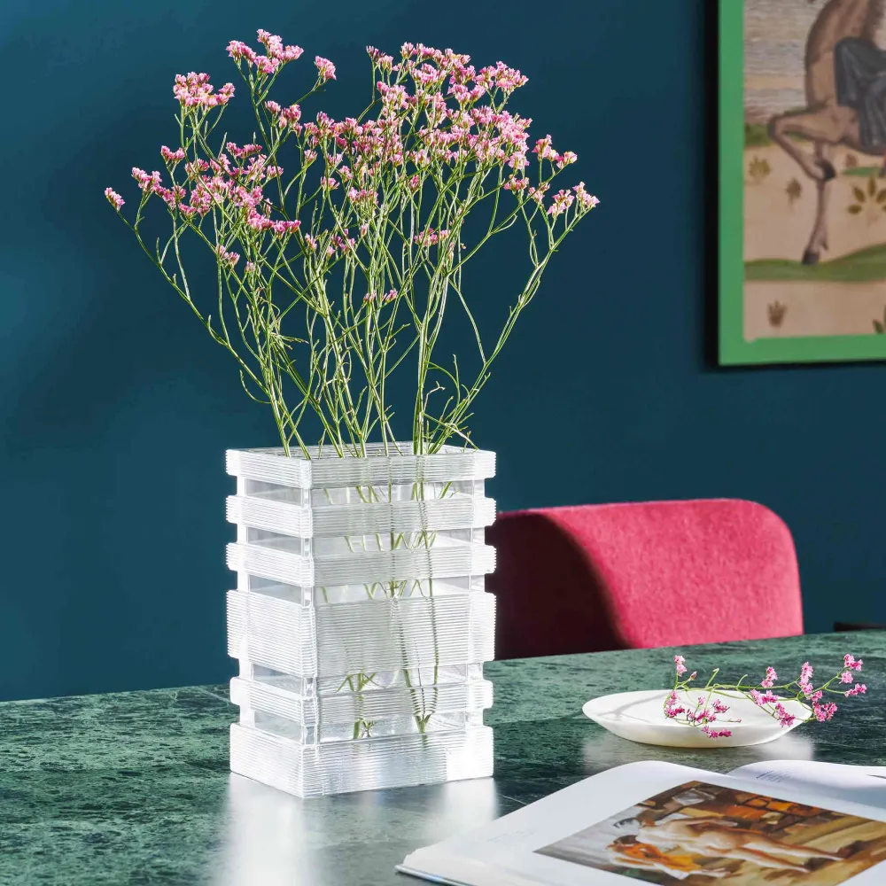 Vase en verre SKYSCRAPER, conçu par Bodil Kjær pour Cassina