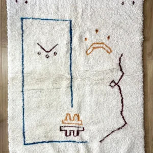 Tapis berbère fait main - Portrait des astres Castelli Création