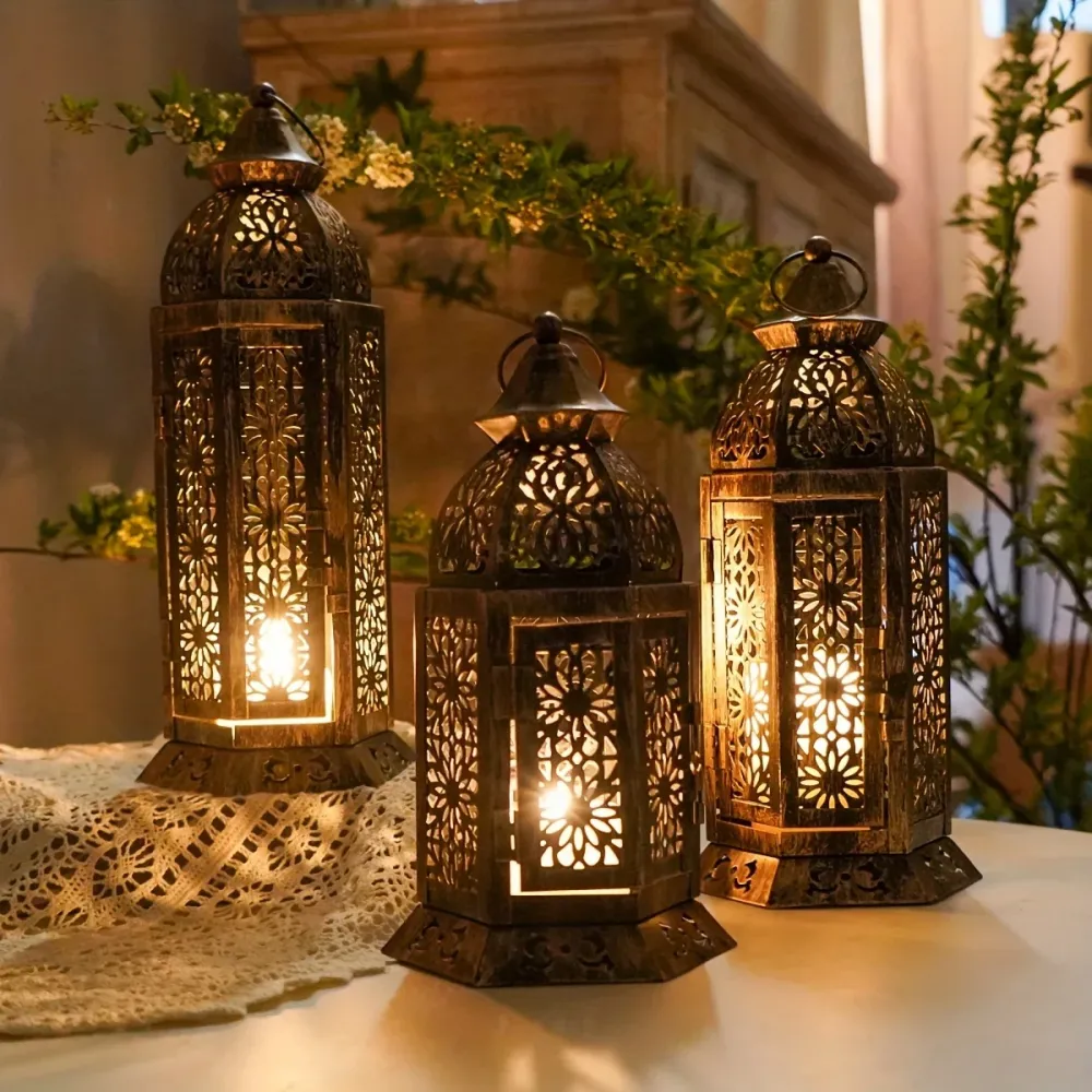 Chandelier Mira Lantern | Métal Style Rétro Marocain