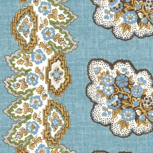 Papier peint Singapour Sling bleu Charlotte Gaisford