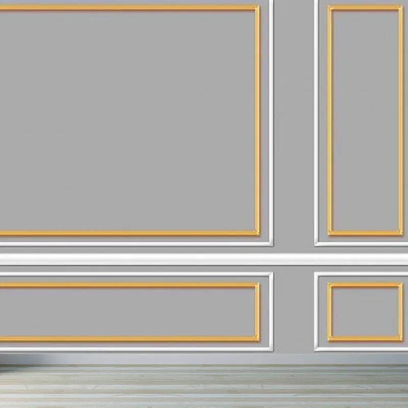 Papier peint Mural contemporain de couleur douce, énorme décoration murale géométrique pour le salon Clearhalo