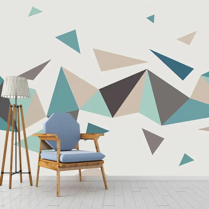 Revêtement mural minimaliste en tissu non tissé décoratif effet 3D pour bar Clearhalo