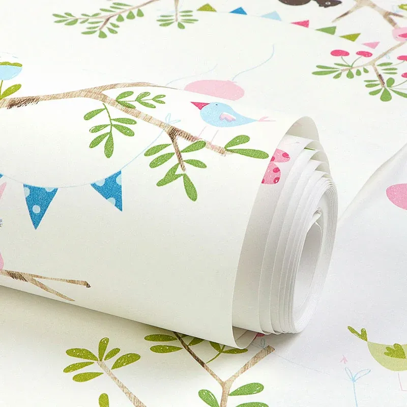 Rouleau de papier peint Simplicity de 33 pi x 20,5 po pour chambre de fille avec motif floral de couleur naturelle Clearhalo