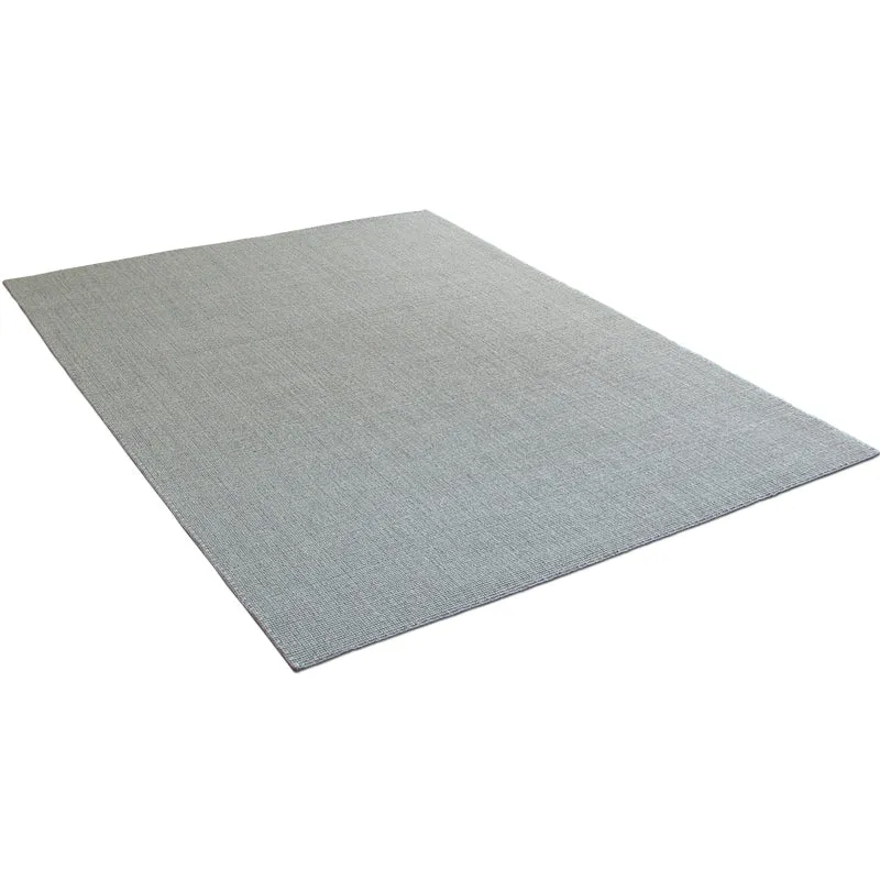 Tapis uni minimalisme, gris, Style Lodge, en Sisal, envers antidérapant, lavable, respectueux des animaux de compagnie, po...