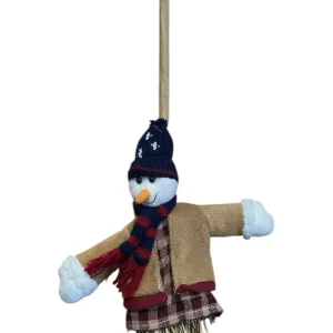 Balai avec décoration suspendue bonhomme de neige Colombetti Casa