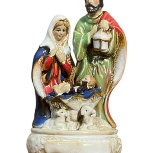 boîte à musique en céramique Sainte Famille Colombetti Casa