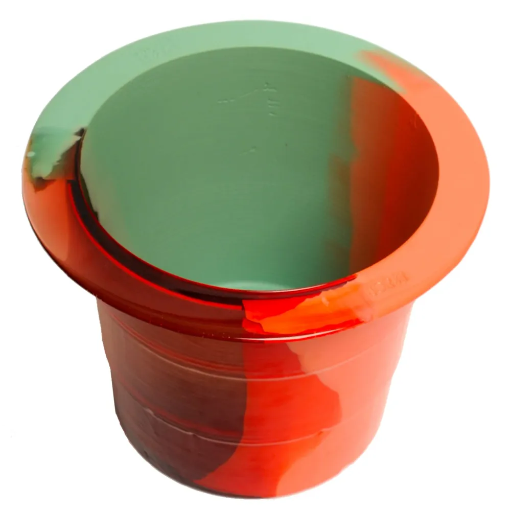 Vase en résine BABEL ICE BUCKET L Menthe par Gaetano Pesce pour Fish Design Corsi Design