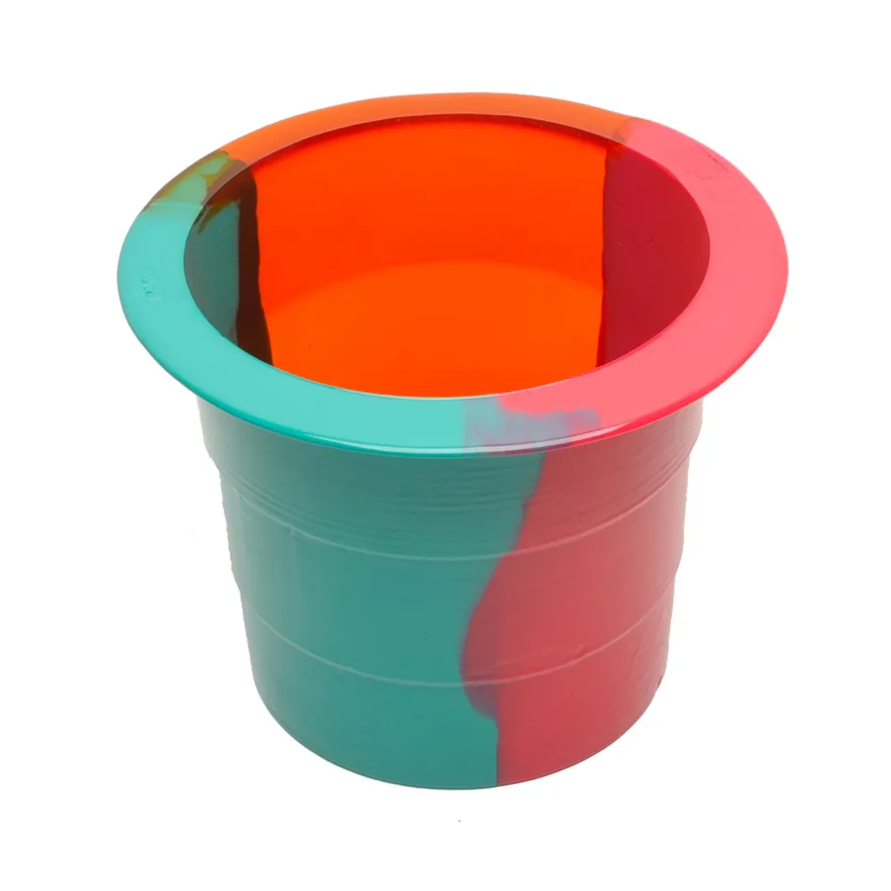 Vase en résine BABEL SEAU À GLACE L Orange par Gaetano Pesce pour Fish Design Corsi Design