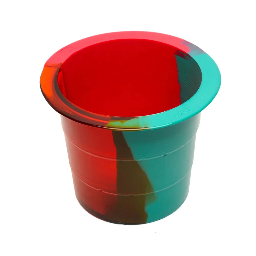 Vase en résine BABEL SEAU À GLACE Transparent Orange, Fuchsia Mat et Océ par Gaetano Pesce pour Fish Design Corsi Design