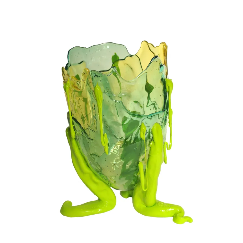 Vase en résine TRANSPARENT SPÉCIAL EXTRACOULEUR Vert par Gaetano Pesce pour Fish Design Corsi Design