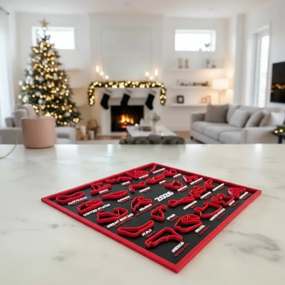 CIRCUIT CAL – Calendrier de course imprimé en 3D pour la saison 2026 Cozey Maison