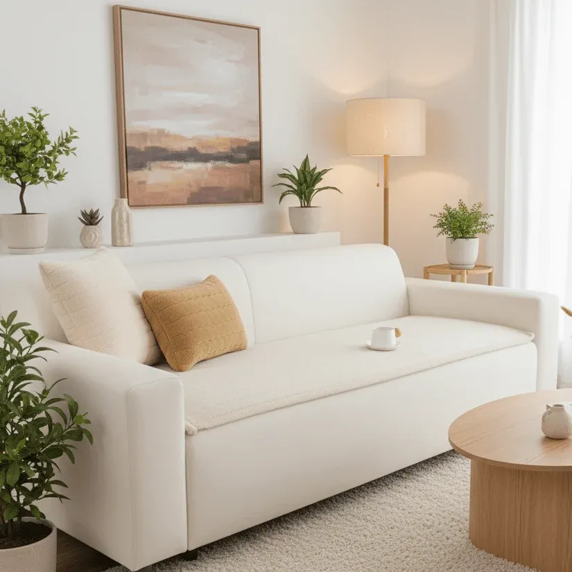 HOMEPETRA – Housse de canapé douce antidérapante pour la protection des animaux de compagnie et un intérieur confortable C...