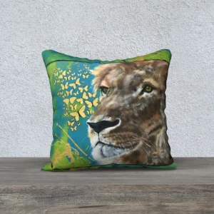 Housse de coussin Courage 18x18 Création Ghallé