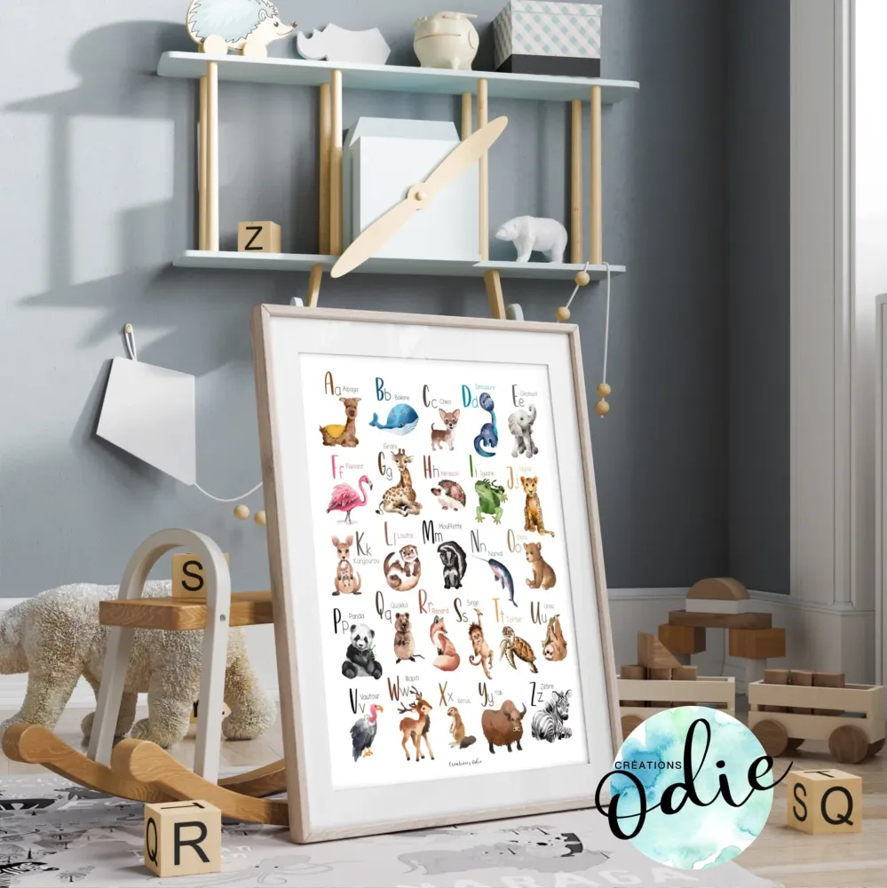 Affiche - Abécédaire Créations Odie