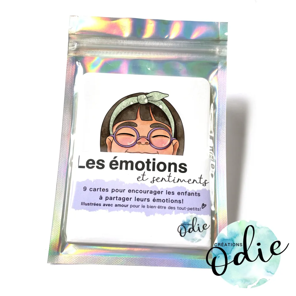 Jeu de cartes - Les émotions Créations Odie