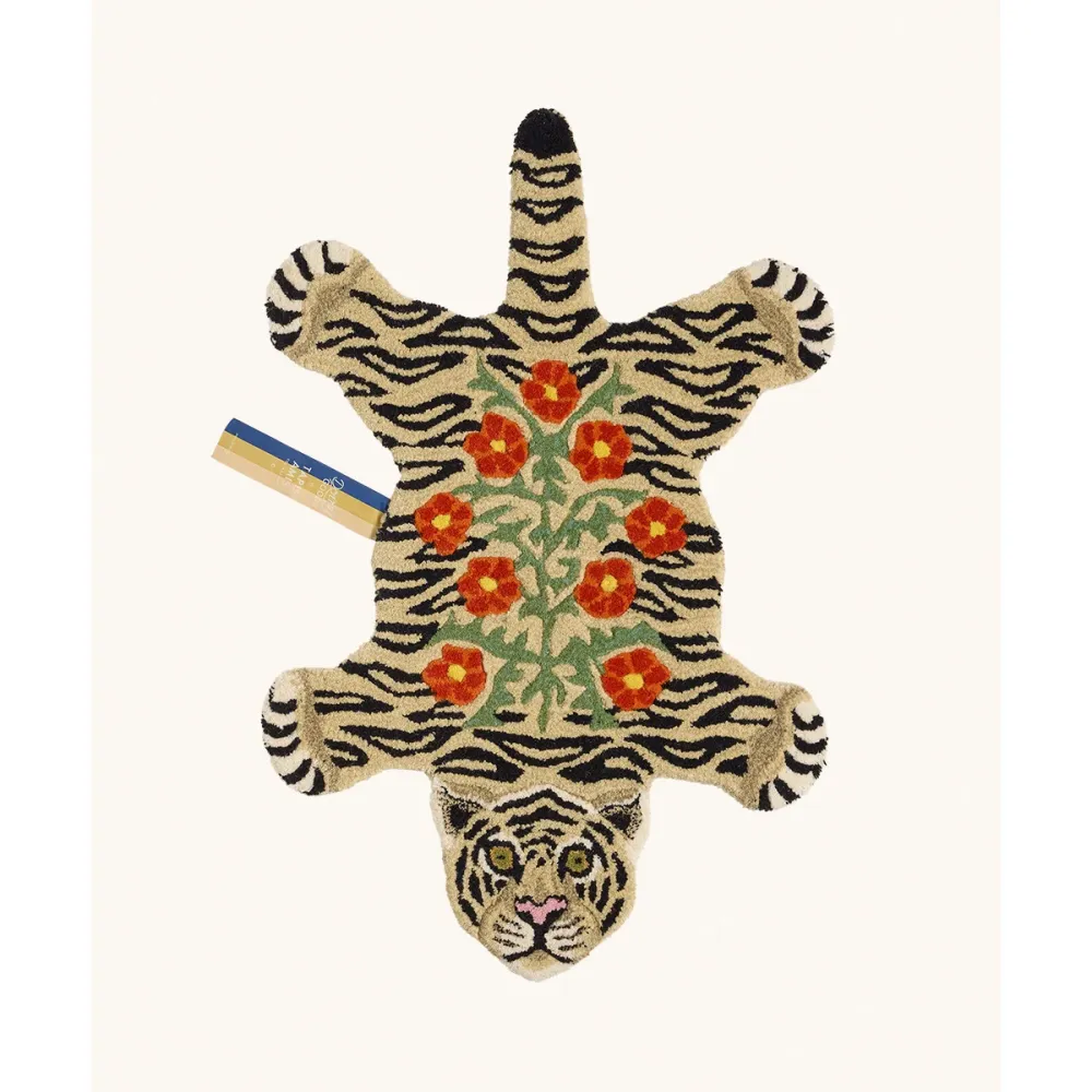 Tapis Floral Tigre blanc Doing Goods