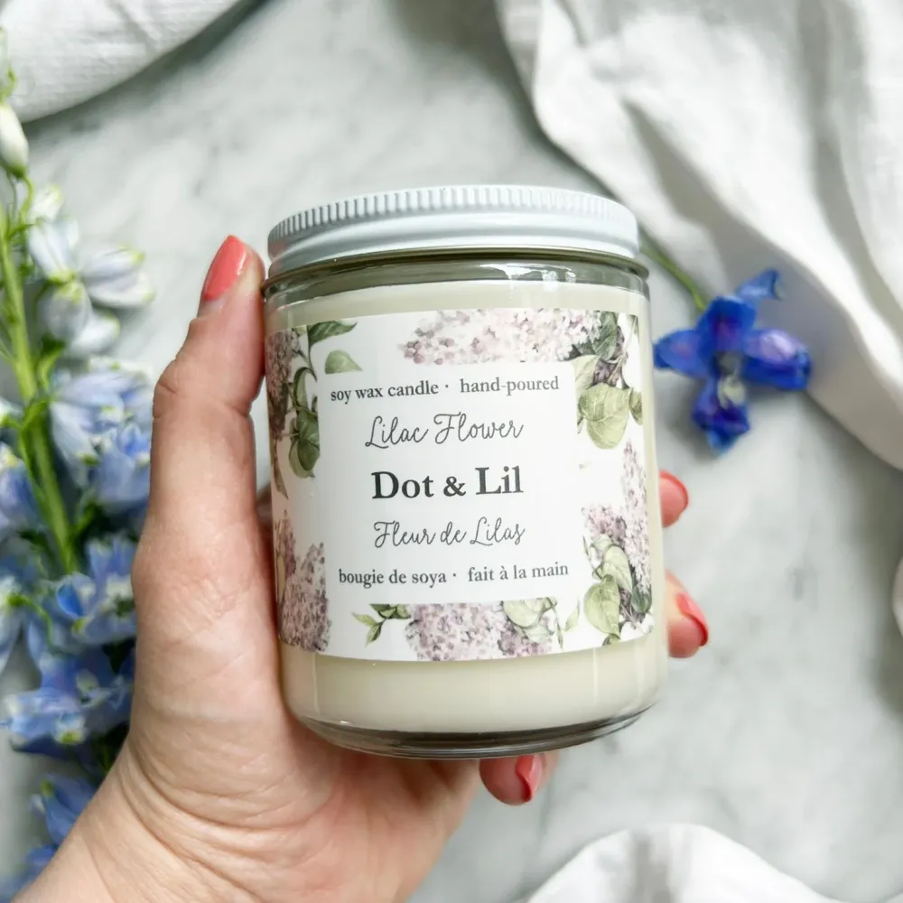 Bougie Fleur de lilas Dot & Lil