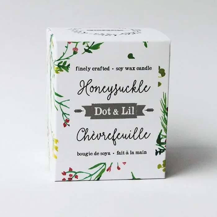 bougie de soja au chèvrefeuille Dot & Lil