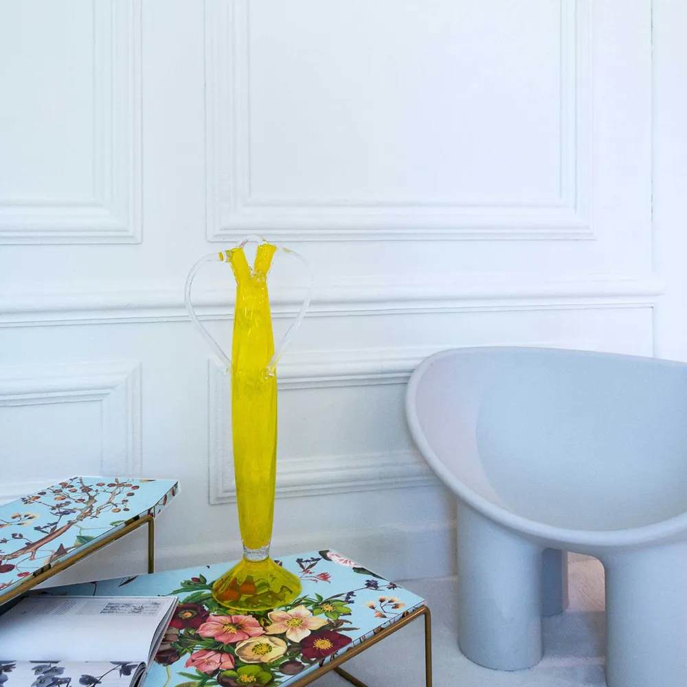 Vase en verre soufflé ARGENCOURT par Borek Sipek pour Driade