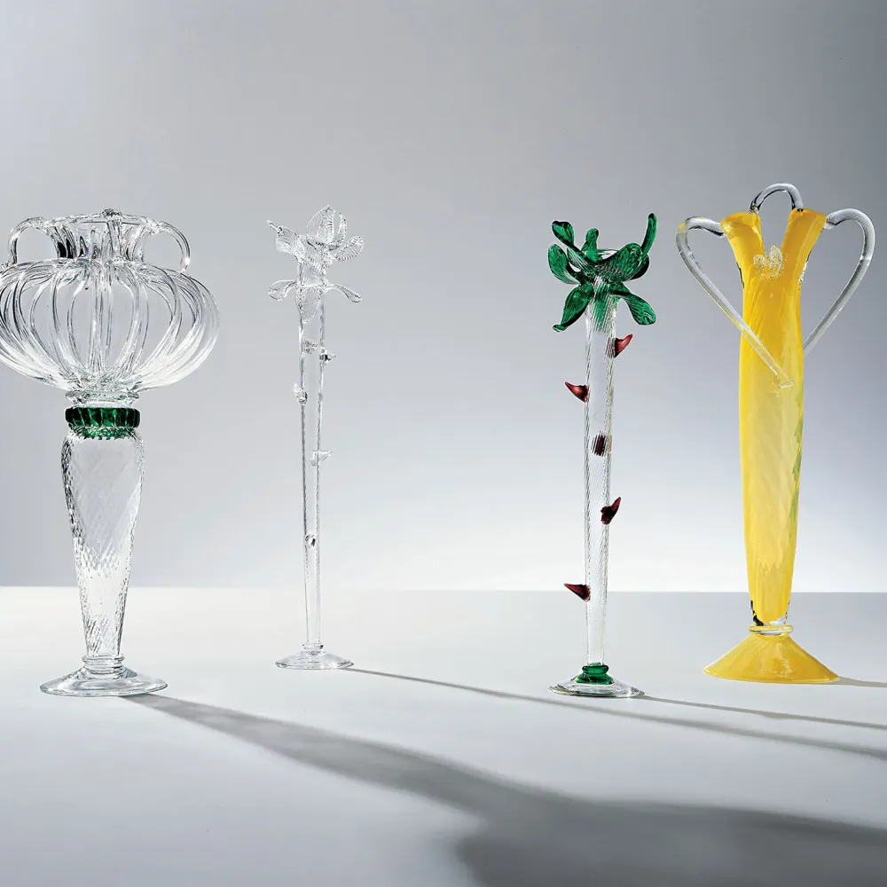 Vase en verre soufflé ARGENCOURT par Borek Sipek pour Driade