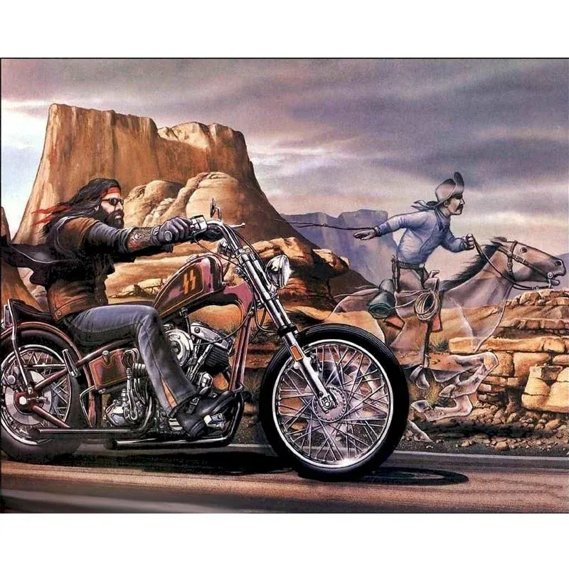 Peinture Tableau Moto Vintage Éternel Vintage