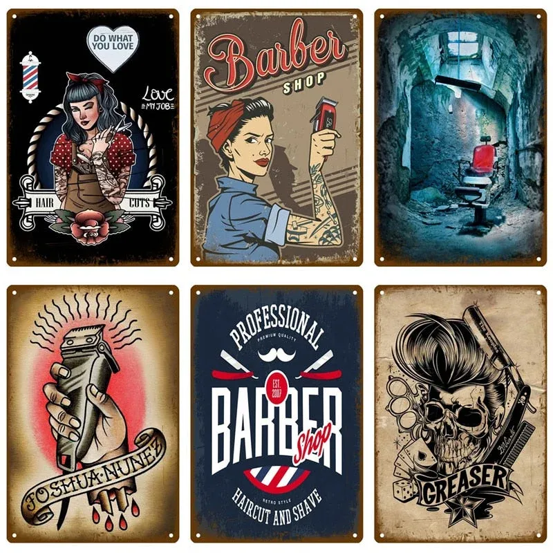 Poster Barber Shop Vintage Éternel Vintage