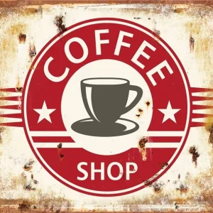 Poster Café Vintage Éternel Vintage