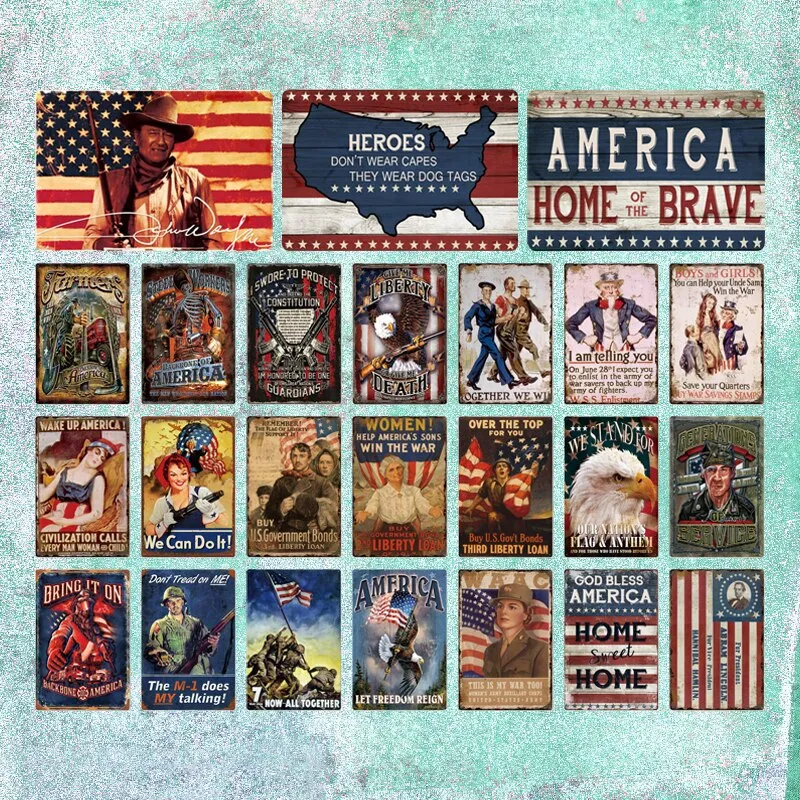 Poster Décor Vintage Americain Éternel Vintage