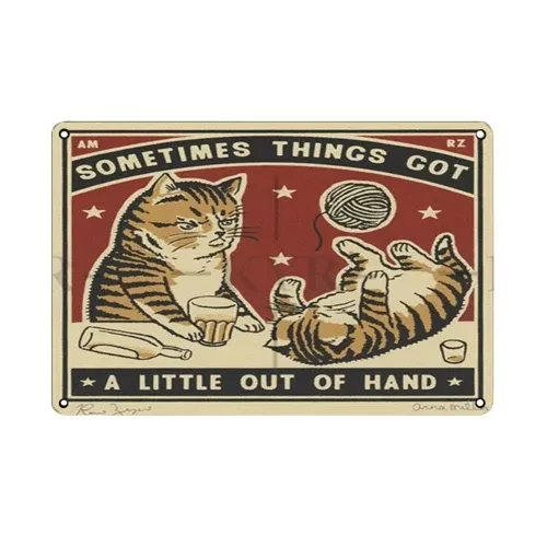 Poster Vintage Chat Éternel Vintage