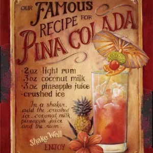 Poster Vintage De Cocktail Éternel Vintage