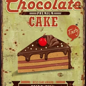 Poster Vintage Gâteaux Éternel Vintage