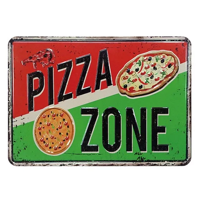 Poster Vintage Pizza Napoletana Éternel Vintage