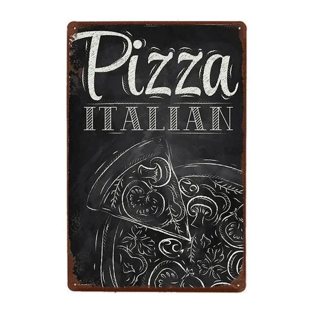 Poster Vintage Pizza Napoletana Éternel Vintage