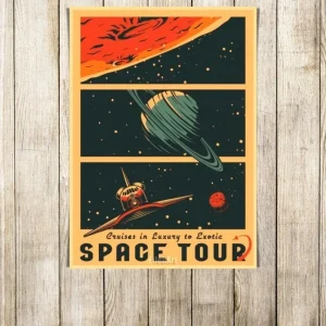 Space Poster Vintage Éternel Vintage