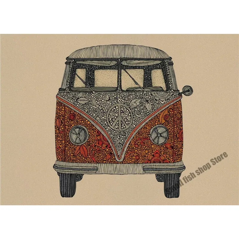 Tableau Auto Vintage Éternel Vintage