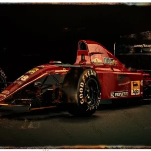 Tableau Auto Vintage Course Éternel Vintage