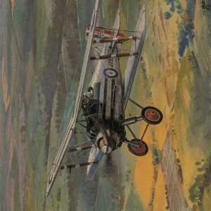 Tableau Avion Vintage Paysage Éternel Vintage