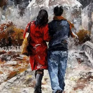 Tableau Couple Art Vintage Éternel Vintage