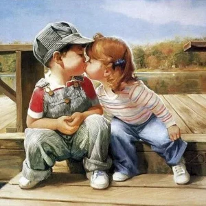 Tableau Enfant Vintage Éternel Vintage