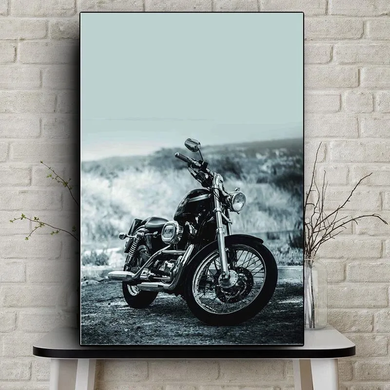 Tableau Moto Vintage Éternel Vintage