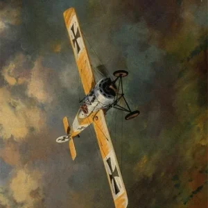 Tableau Peinture L'Huile Avion Vintage Éternel Vintage