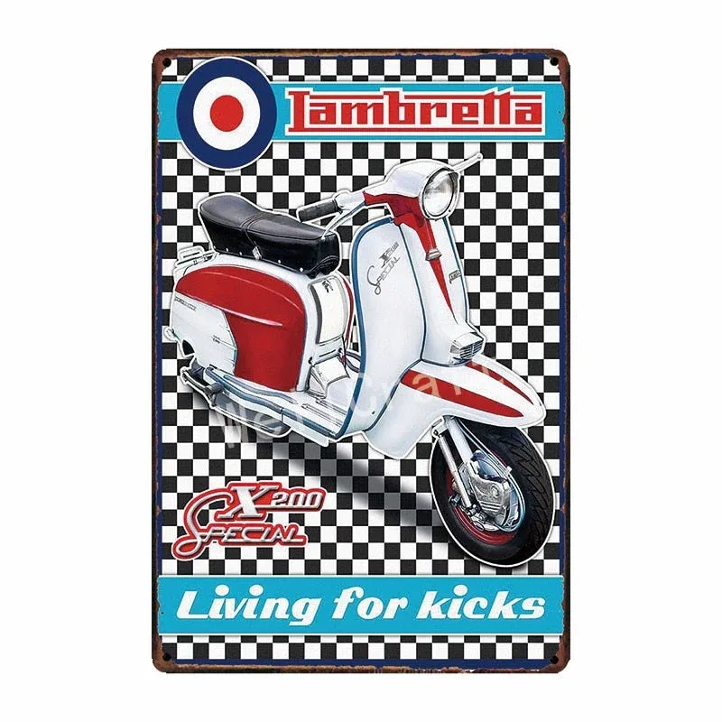 Tableau Scooter Vintage Éternel Vintage