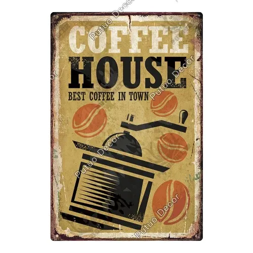Tableau Vintage Cafetiere Éternel Vintage