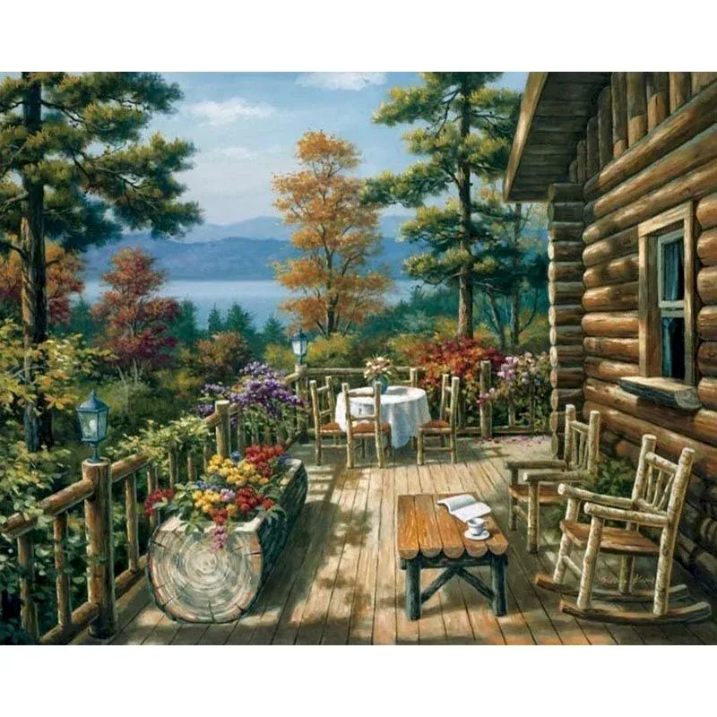 Tableau Vintage Campagne Éternel Vintage