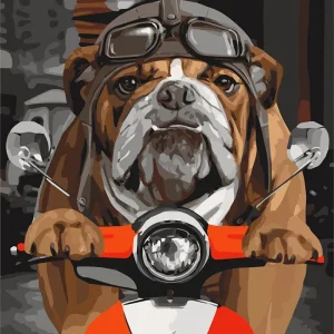 Tableau Vintage Chien Éternel Vintage