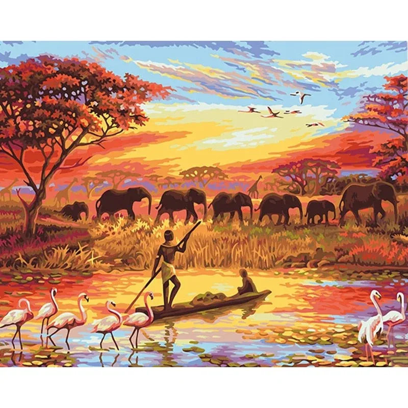 Tableau Vintage Paysage Éternel Vintage